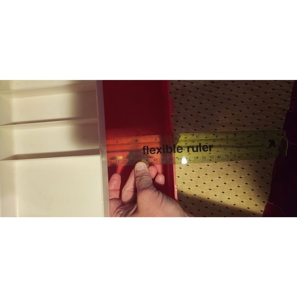 Plano 2000 Series Red Fishing Box 2 Tier Tackle Boite A Peche 1980s Vintage - Picture 4 of 10